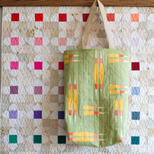 Load image into Gallery viewer, The Weekend Quilter Candy Corn Field Modern Mini Quilt Foundation Paper Pieced Pattern  Tote Bag Tutorial