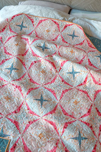 The Weekend Quilter modern Pinecone Star Quilt Pattern Foundation Paper Pieced FPP advanced skill