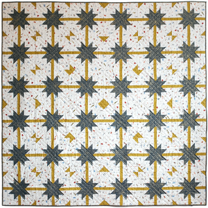 the weekend quilter the.weekendquilter meteor shower quilt pattern modern sawtooth star prequilt colouring coloring page one-toned star Rifle paper co cotton and steel fabric.com